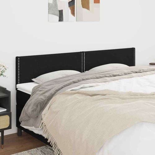 Bett kopfteil 2er set schwarz - kopfteil,