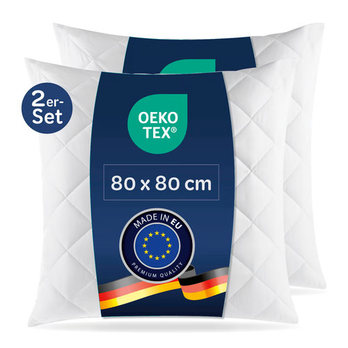 Kopfkissen 80x80 2er - , set