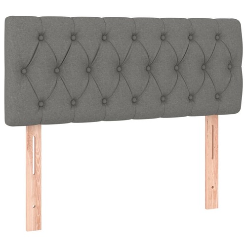 Bett kopfteil grau stoff - 90,